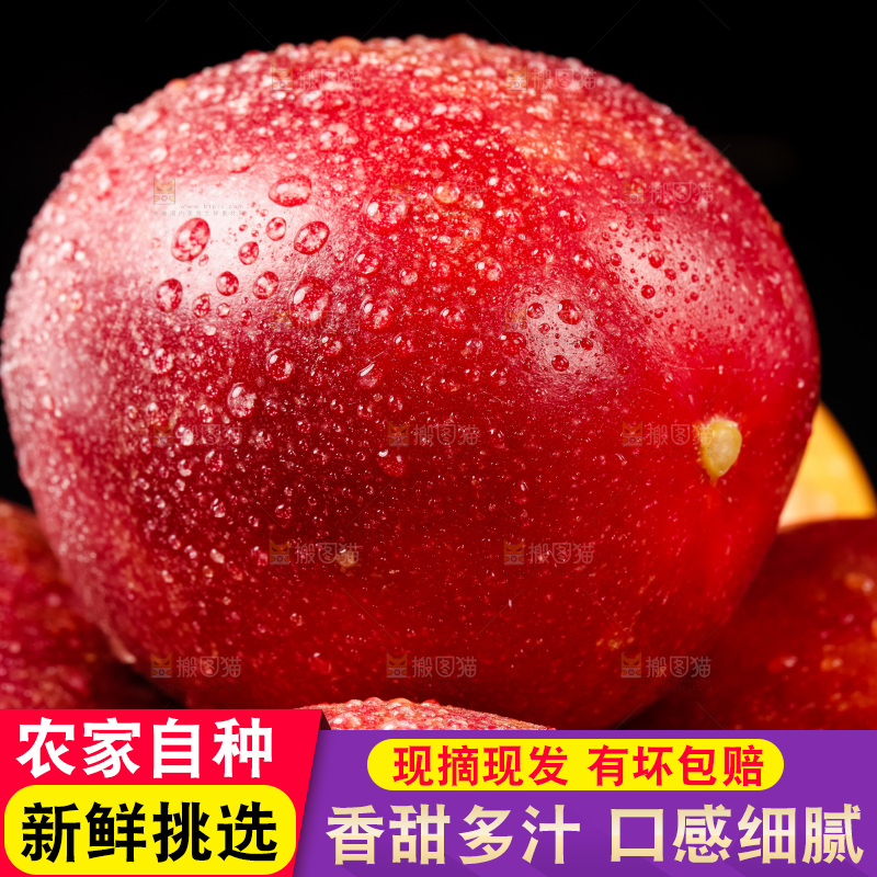 紫皮百香果放在黑底上