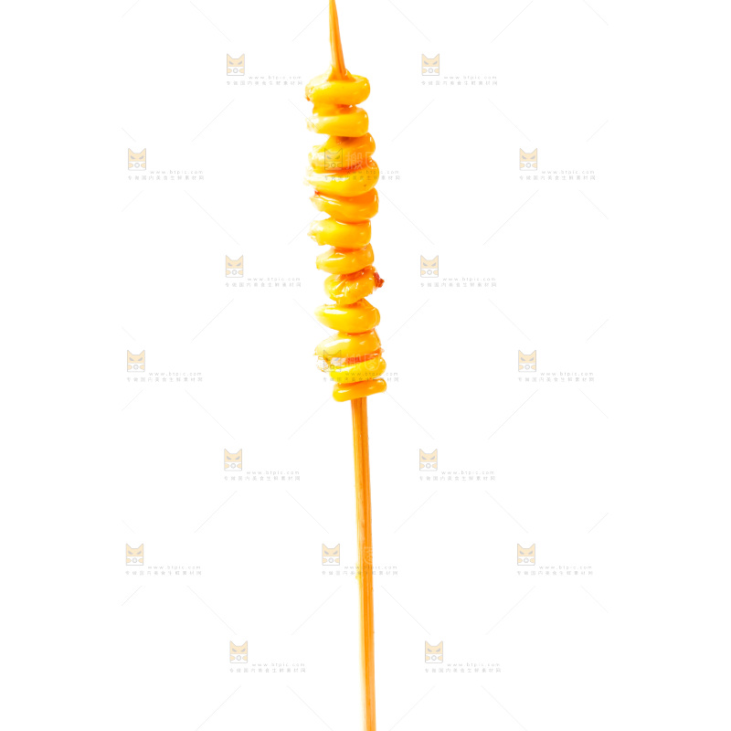 白底上的玉米串