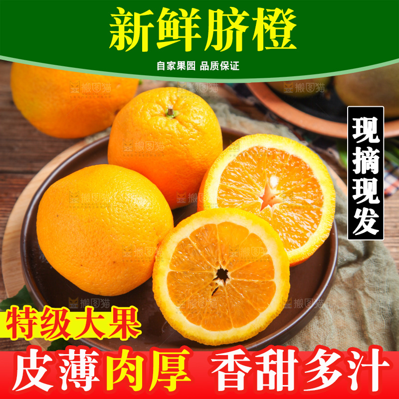深底上放着一盘赣南脐橙