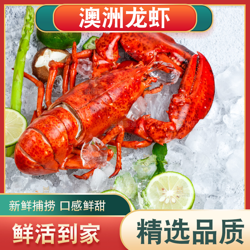 石板上的波士顿大龙虾