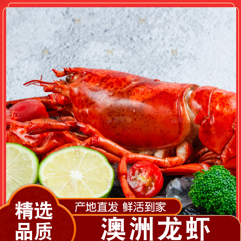 石板上的波士顿大龙虾