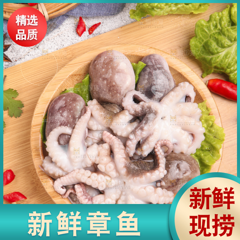 盘子里的八爪鱼