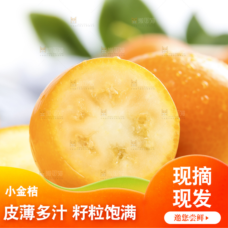 浅底上摆放着金桔