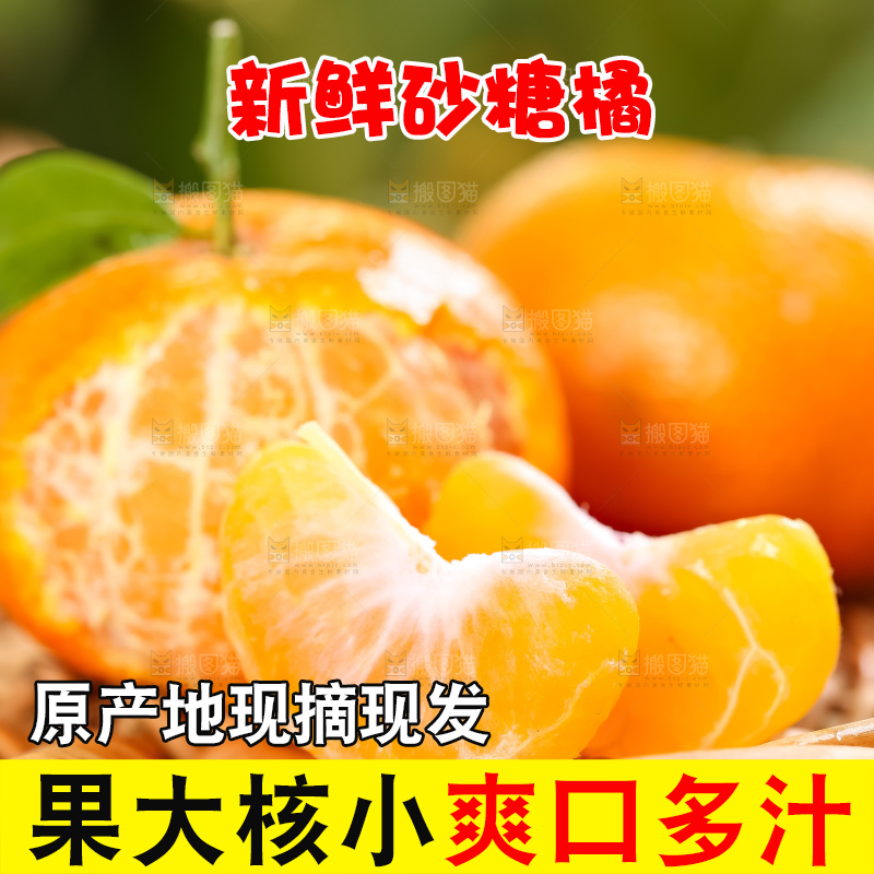 篮子里装着广西砂糖橘