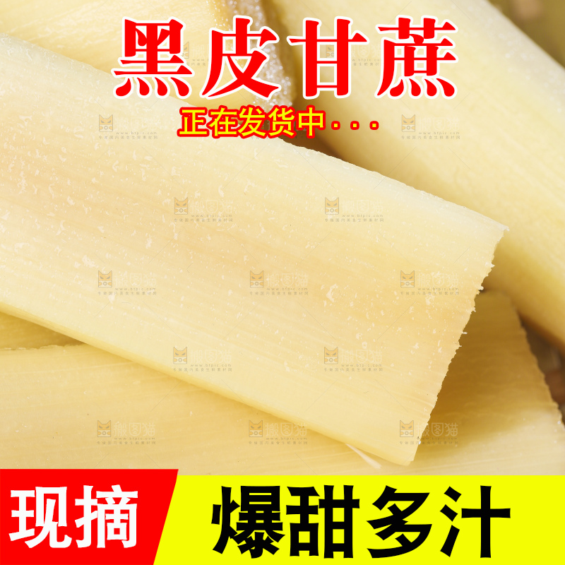 深底上的广西黑皮甘蔗