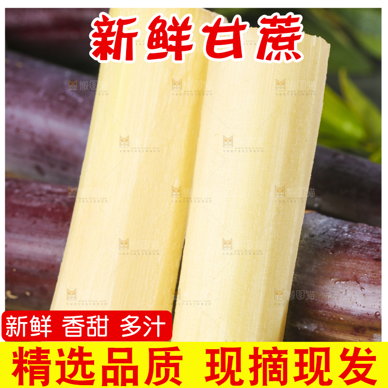 深底上的广西黑皮甘蔗