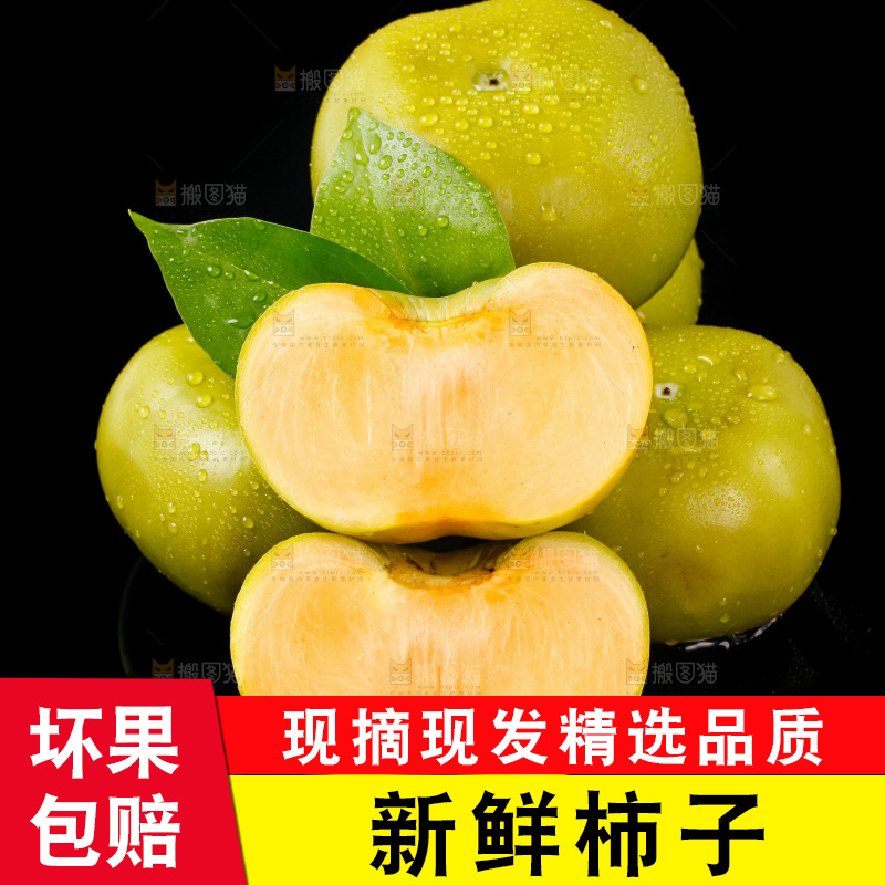 深底上一堆青柿子