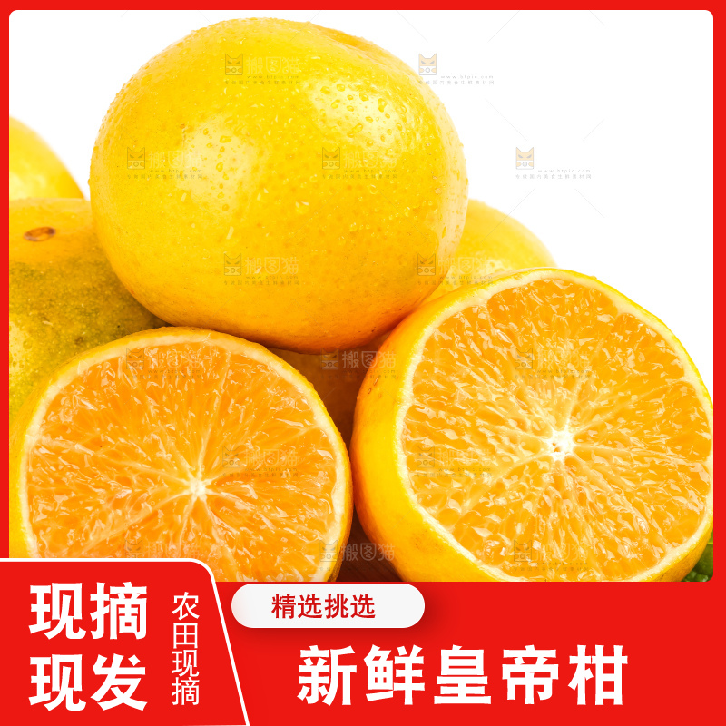 白底木盘里的武鸣皇帝柑