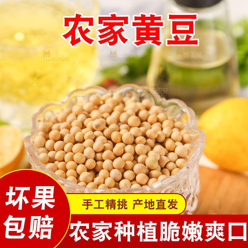 碗里装着黄豆