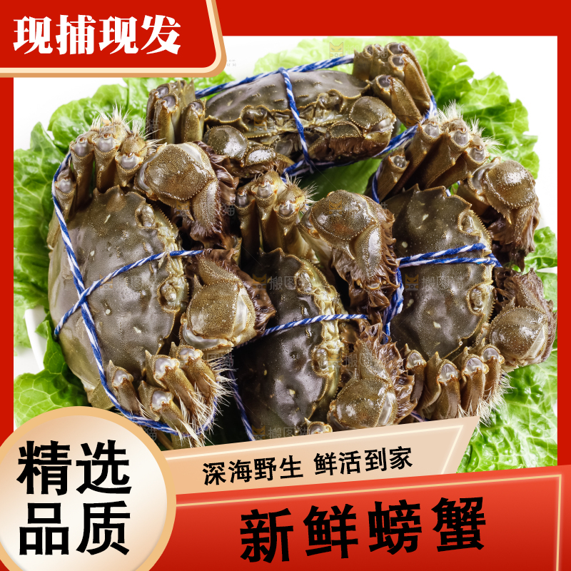 盘子里的阳澄湖大闸蟹