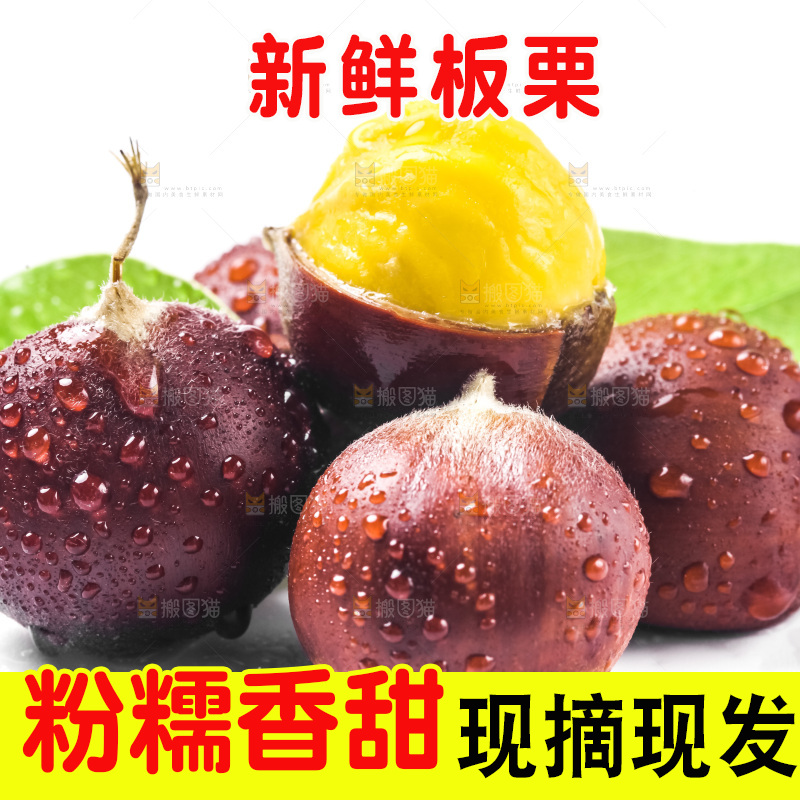 白底上放着迁西板栗