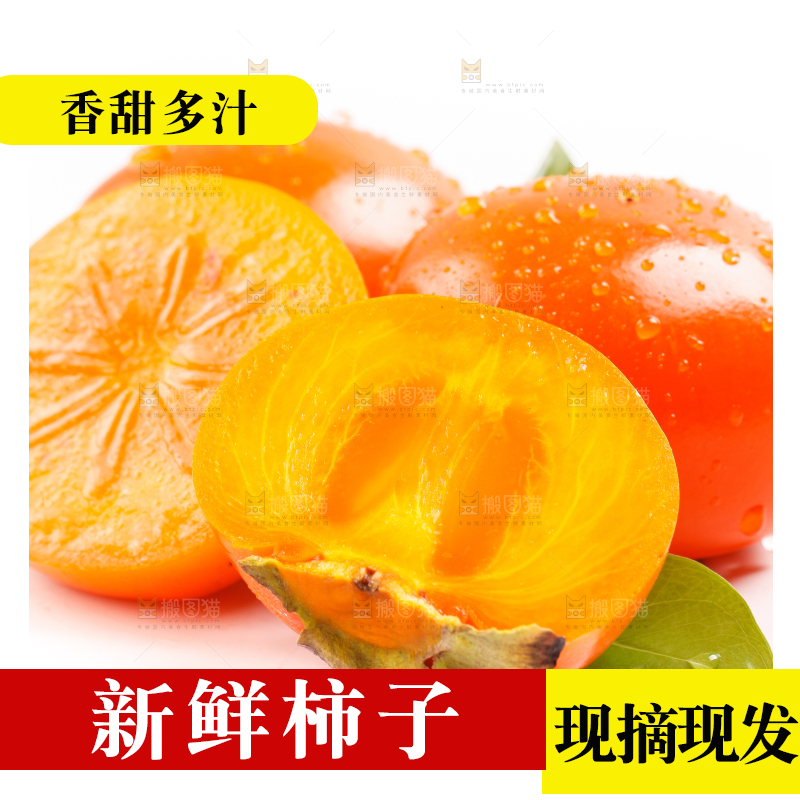 浅底上的大柿子