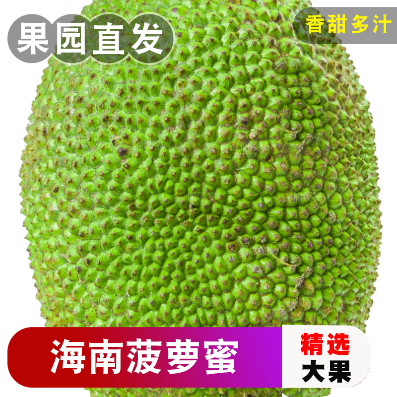 白底上放着海南红肉菠萝蜜