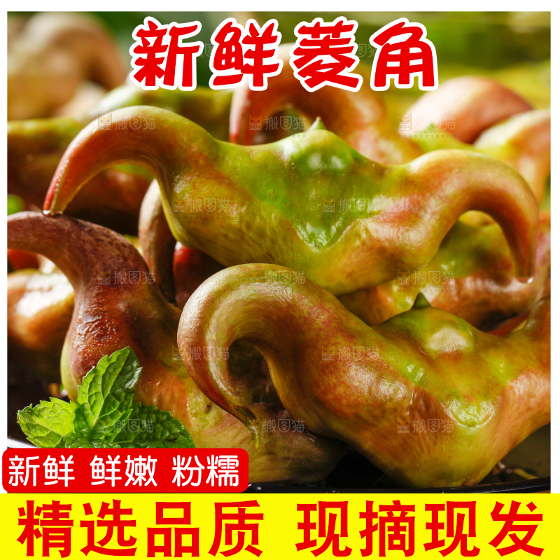 盘子里的红青菱