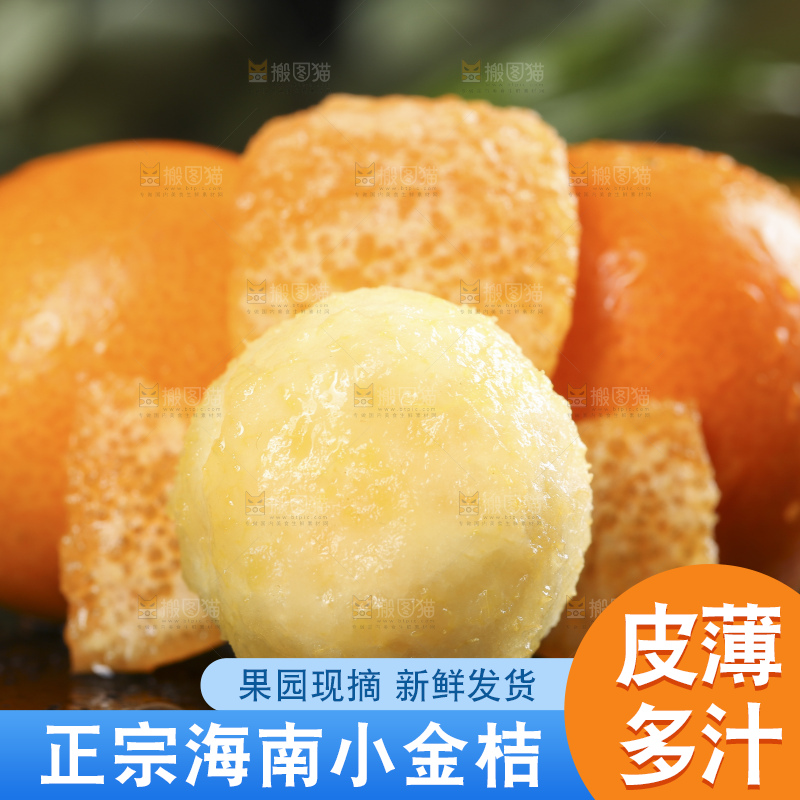 黑石板上的广西金钱橘