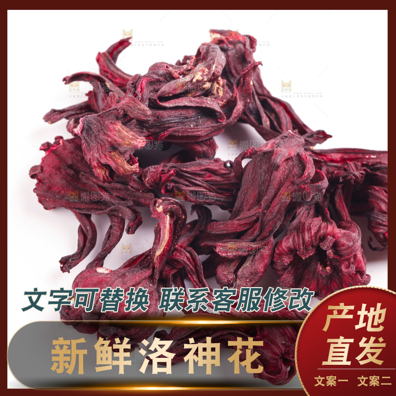 白底上的玫瑰茄