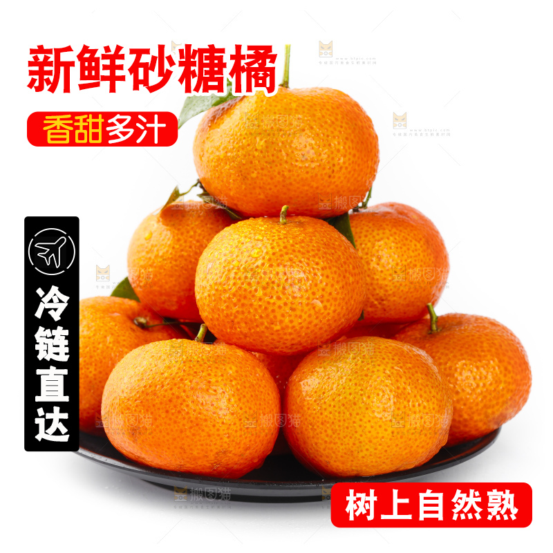 盘子里装着小蜜橘