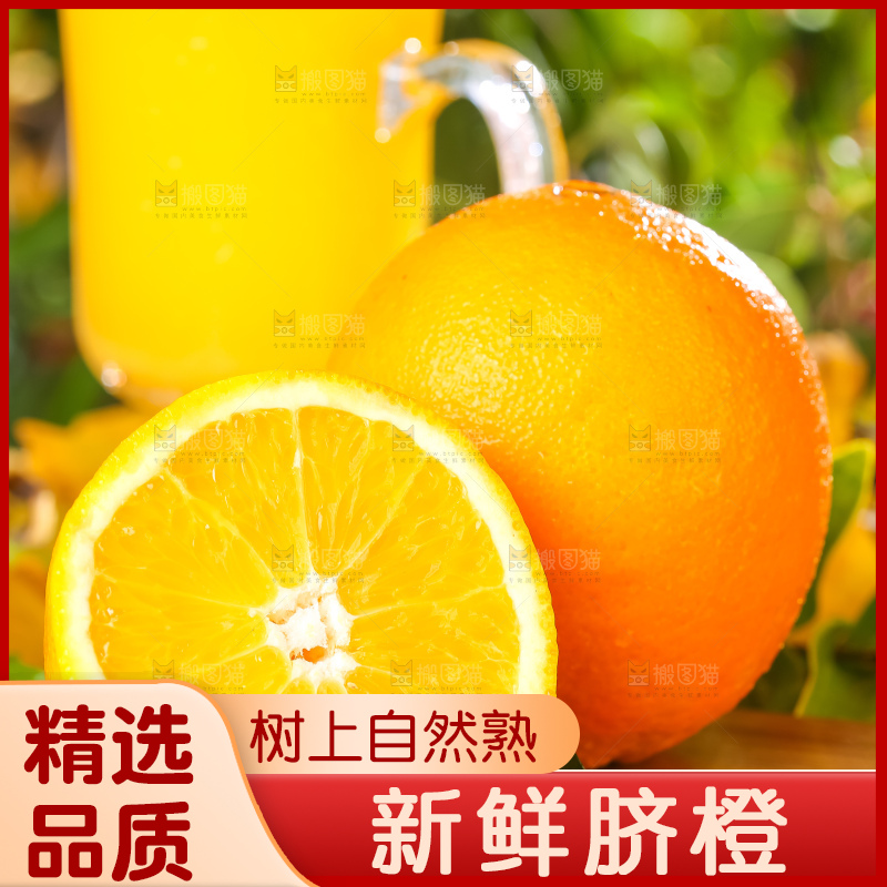 黄木板上的赣南脐橙