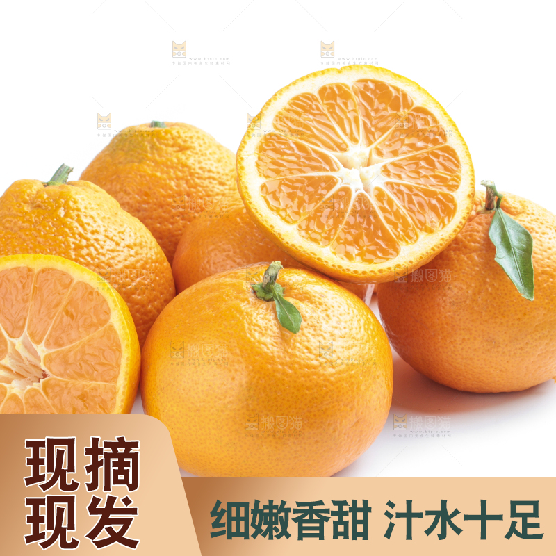 白底上一堆椪柑橘