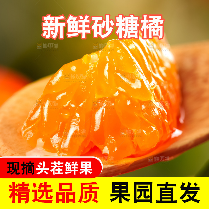 浅底上的新鲜砂糖橘