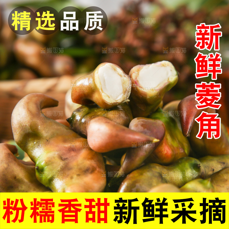 篮子里装着菱角