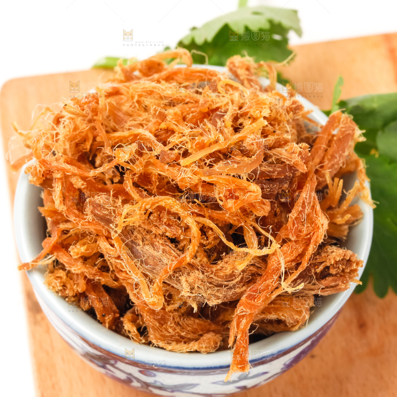 碗里装着肉干