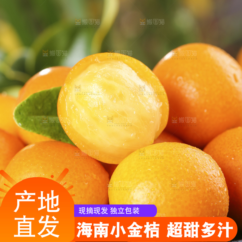 盘子里的融安金桔