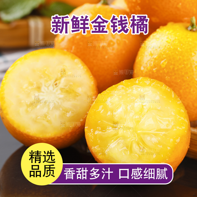 黑石板上的广西金钱橘