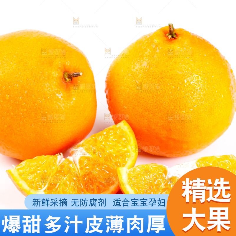 白底上放着耙耙柑
