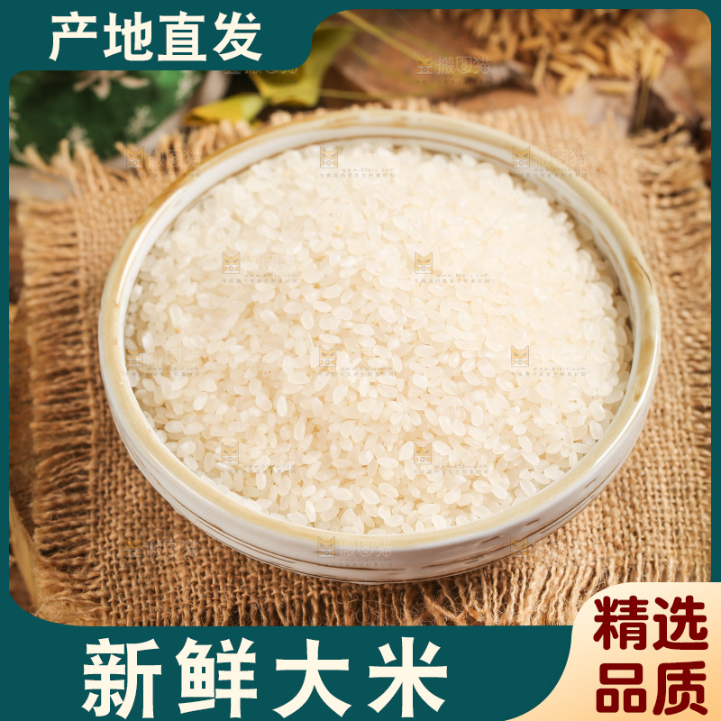 盘子里的大米