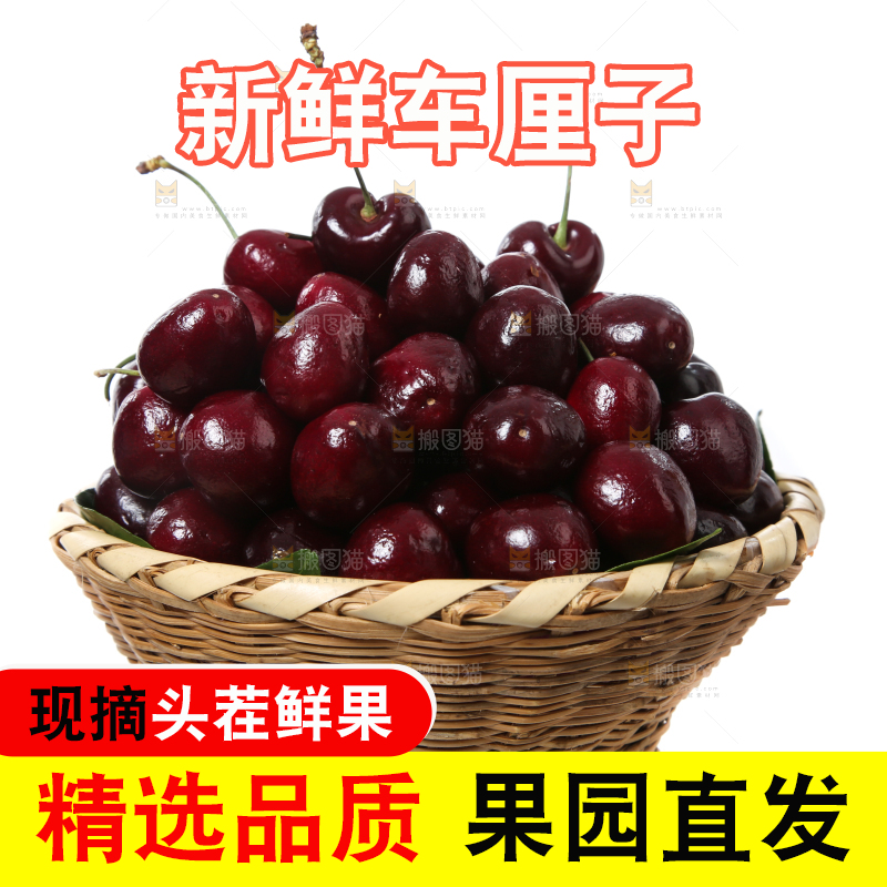 篮子里装着智利车厘子
