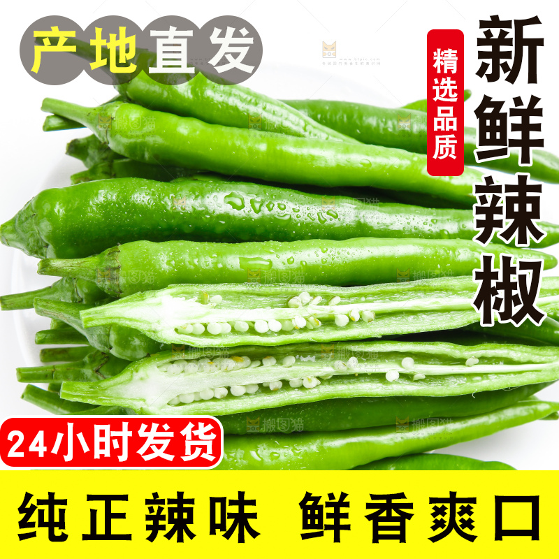 盘子里装着辣尖椒