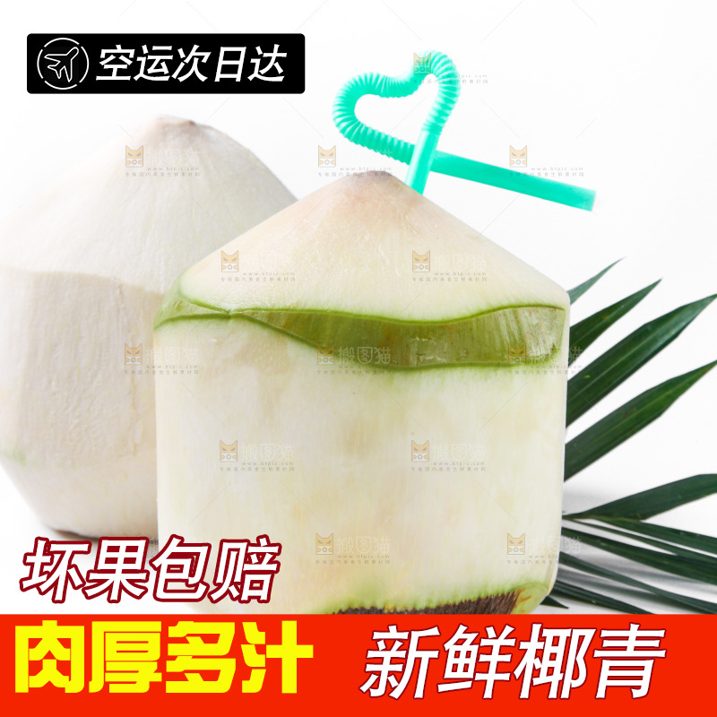 浅底上摆放着椰青