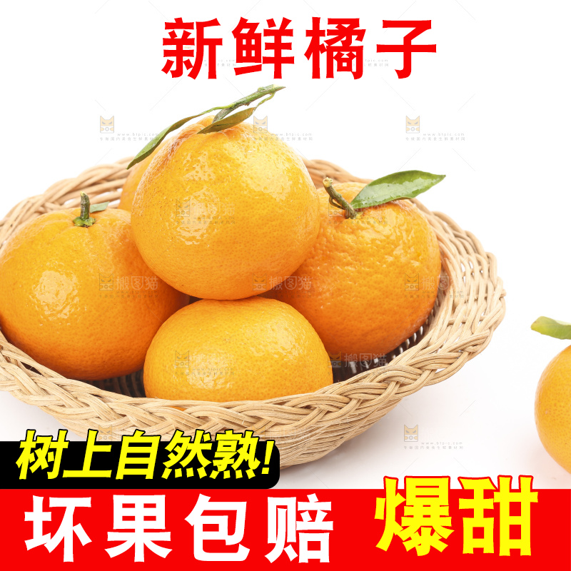篮子里装着丑橘