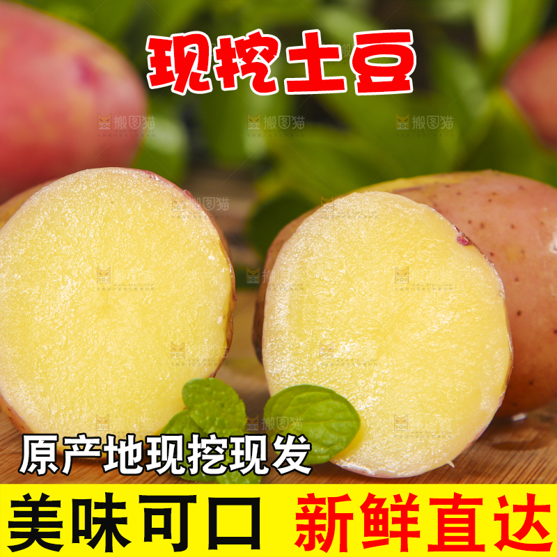 木底上放着红皮洋芋
