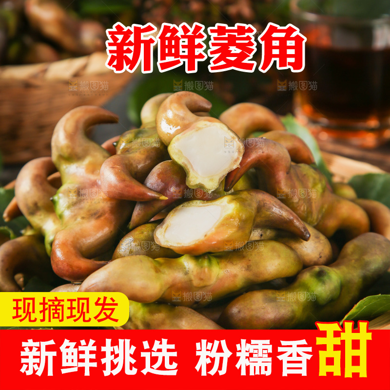 篮子里装着菱角