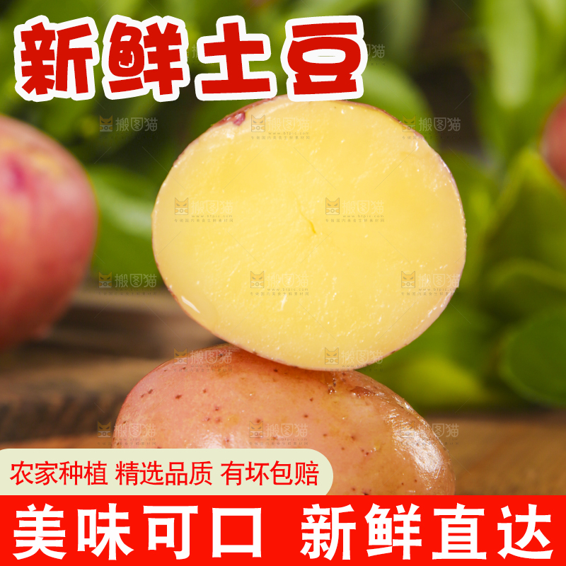 木底上放着红皮洋芋