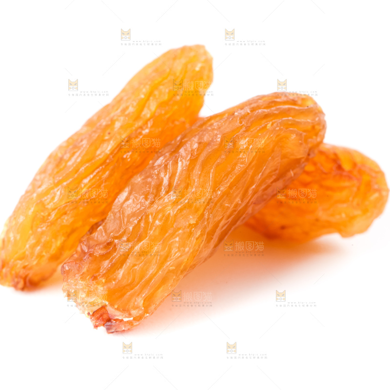 白底上放着树上黄葡萄干