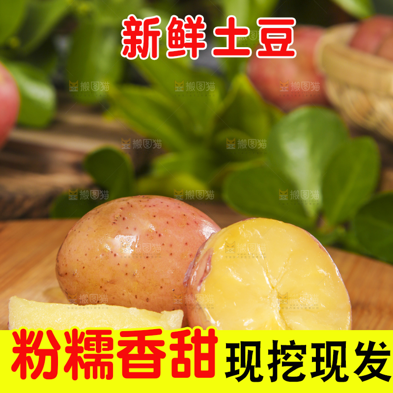木底上放着红皮洋芋