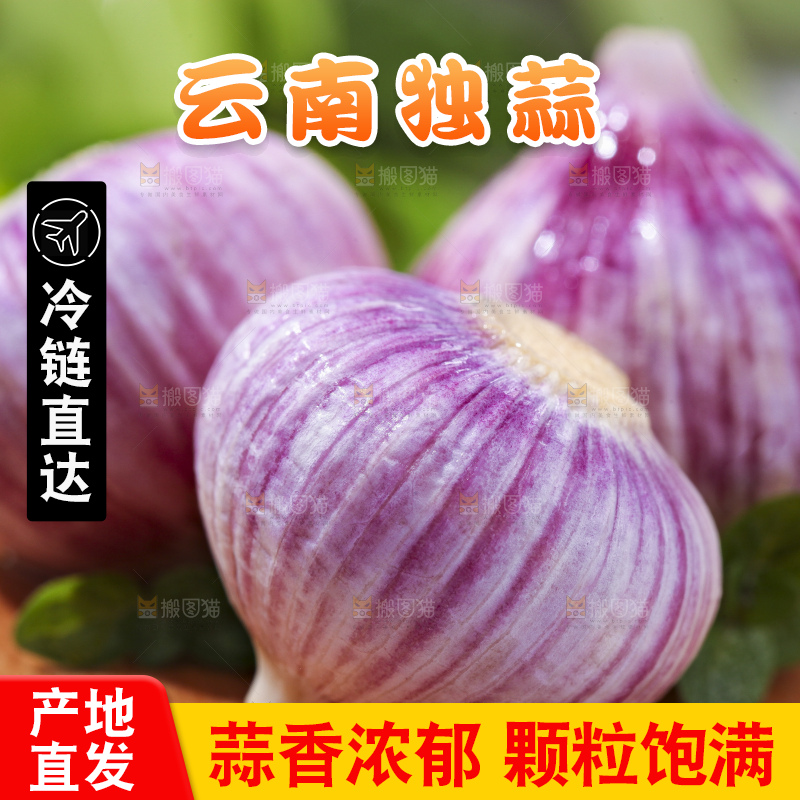 木底上摆放着独蒜