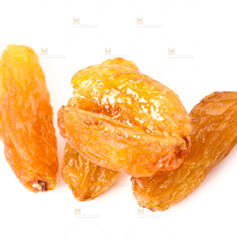 白底上放着树上黄葡萄干