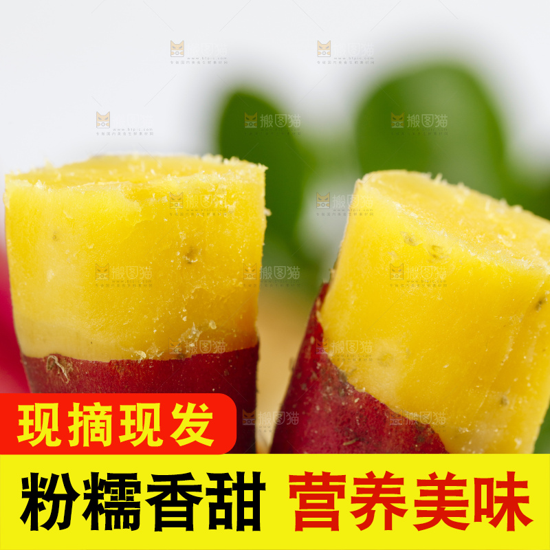手里拿着小香薯