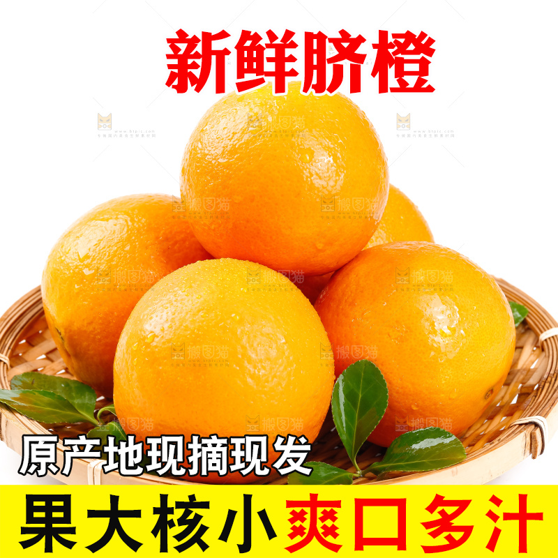 篮子里装着橙子