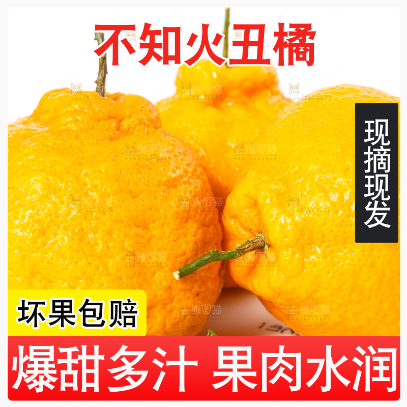 盘子里装着四川不知火丑橘