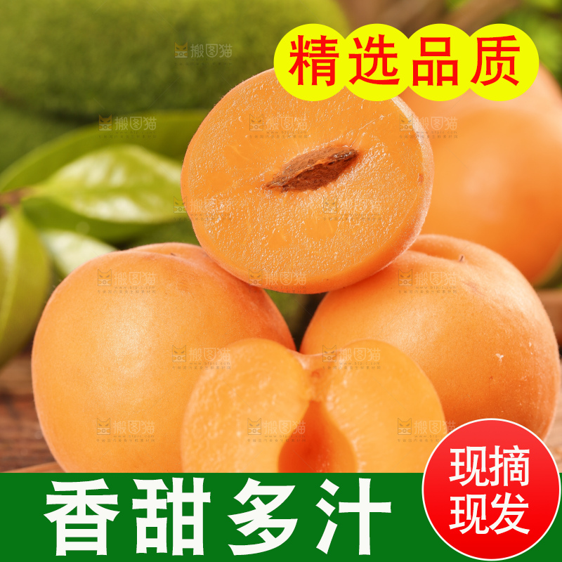 木底上摆放着烟台杏子
