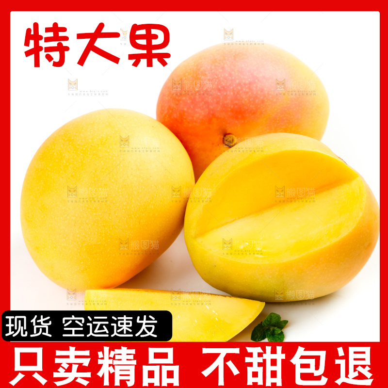 白底上摆放着新鲜澳芒