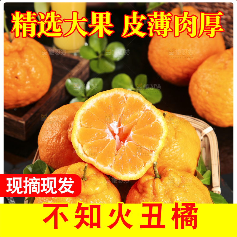 篮子里放着四川不知火丑橘