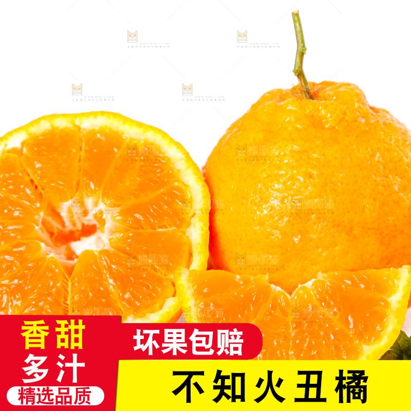 白底上摆放着丑柑
