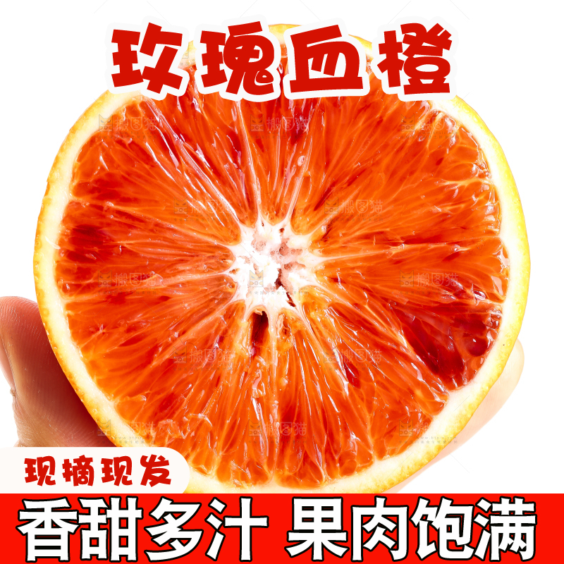 手里拿着四川塔罗科血橙