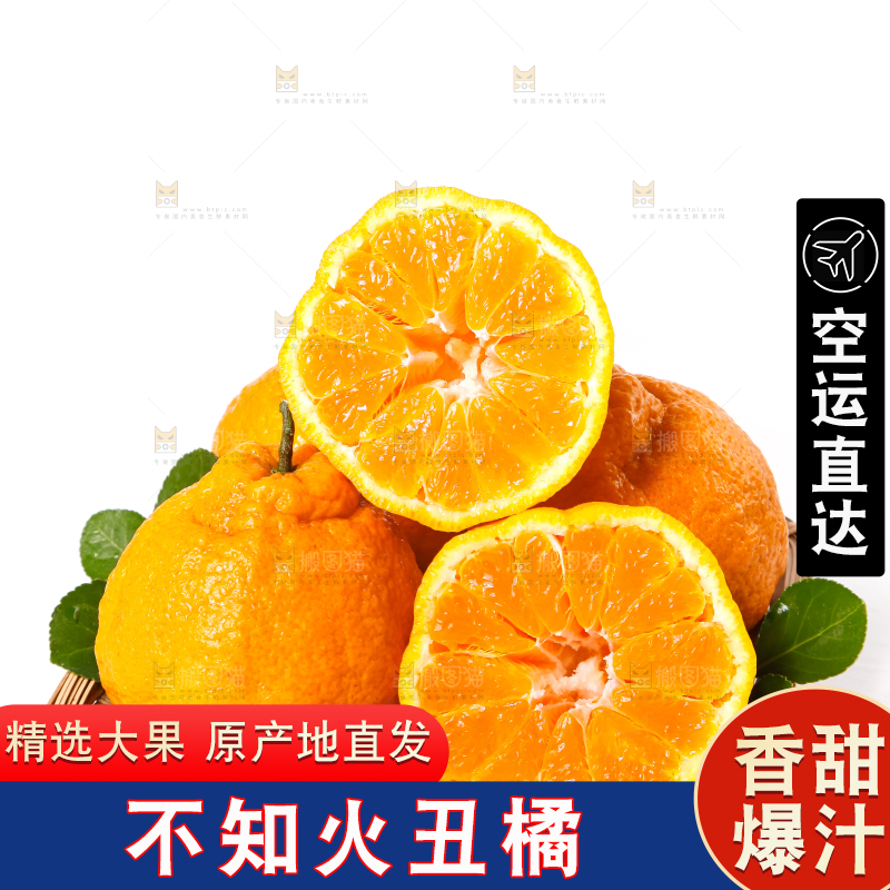 篮子里装着不知火柑橘